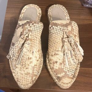 Zara snake print mules